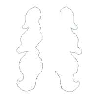 Mermaid Clock Ornament - ITH Project - Machine Embroidery Design