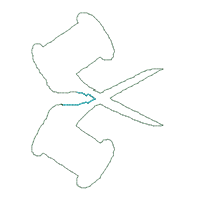 Sewing Time and Butterfly Clocks Set of 2 Designs- ITH Project - Machine Embroidery Design