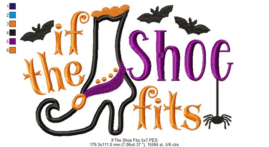 If the Shoe Fits - Applique Embroidery