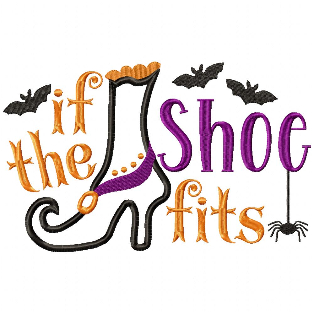 If the Shoe Fits - Applique - Machine Embroidery Design