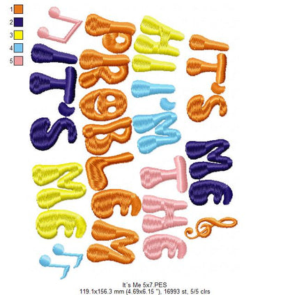 It's Me Hi I'm the Problem It's Me - Taylor Swift - Satin Stitch - Machine Embroidery Design