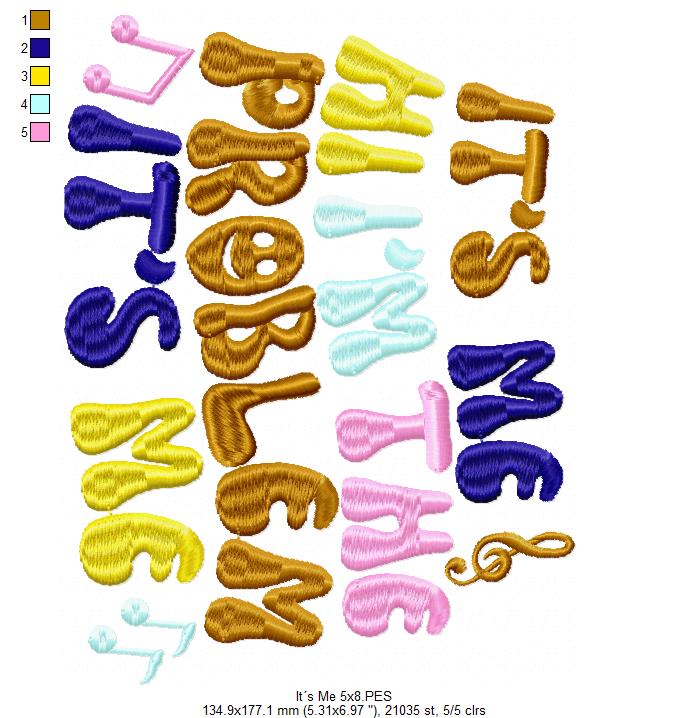 It's Me Hi I'm the Problem It's Me - Taylor Swift - Satin Stitch - Machine Embroidery Design