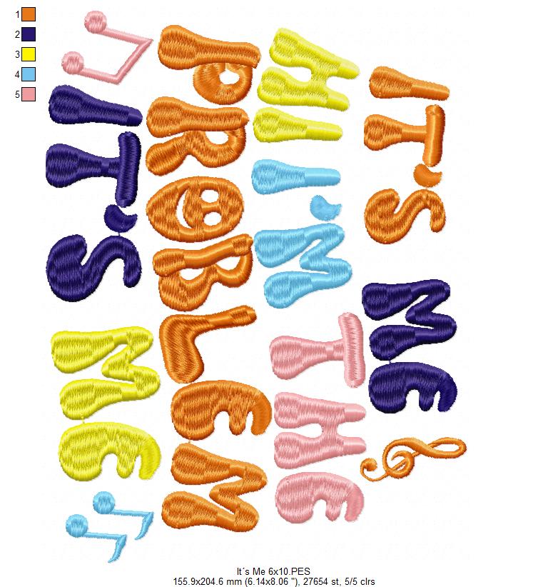 It's Me Hi I'm the Problem It's Me - Taylor Swift - Satin Stitch - Machine Embroidery Design