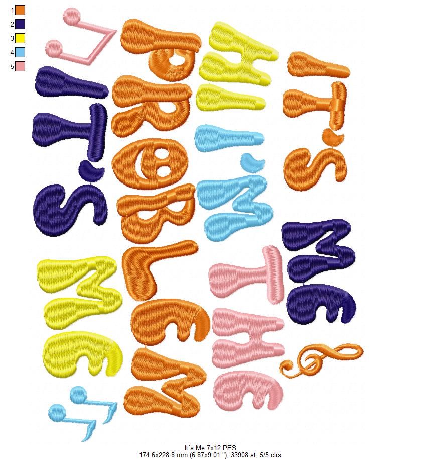 It's Me Hi I'm the Problem It's Me - Taylor Swift - Satin Stitch - Machine Embroidery Design