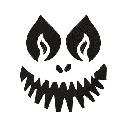 Jack-O' Lantern Faces - Set of 10 Designs - Fill Stitch Embroidery