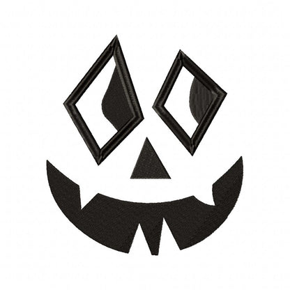 Jack-O' Lantern Faces - Set of 10 Designs - Fill Stitch Embroidery