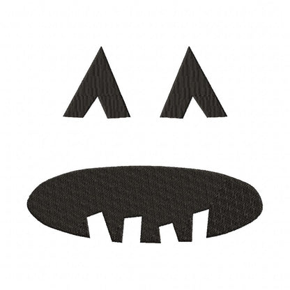 Jack-O' Lantern Faces - Set of 10 Designs - Fill Stitch Embroidery