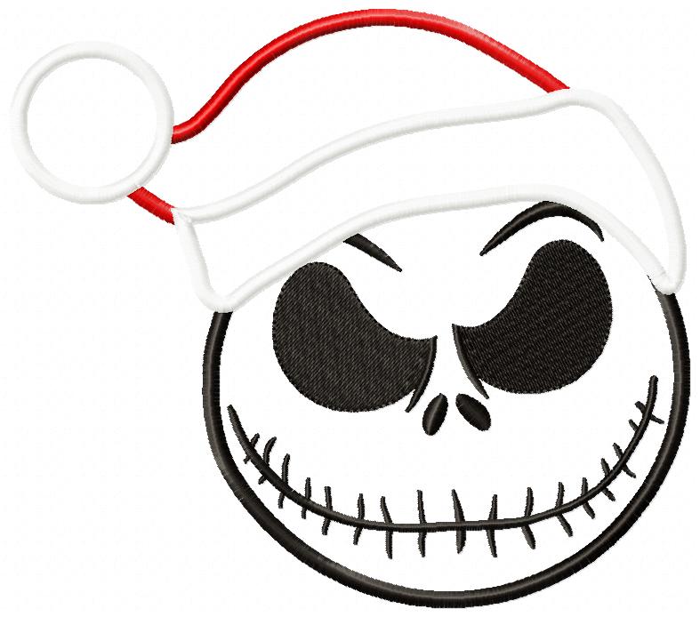 Christmas Skellington Boy - Applique - machine Embrodery Design