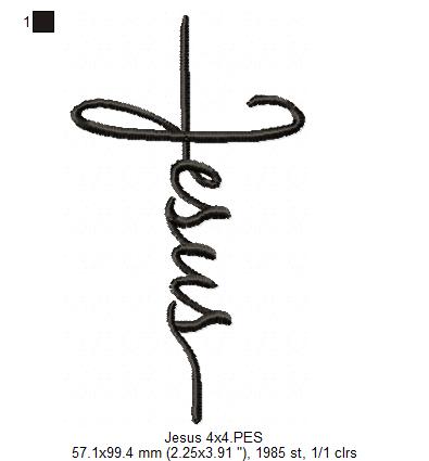 Jesus - Fill Stitch - Machine Embroidery Design