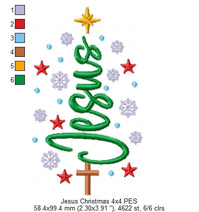 Blessed Christmas Sparkle – satin stitch – Machine Embroidery Design