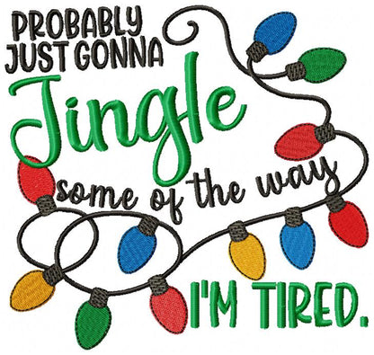 Cozy Jingle Mood – Satin Stitch – Machine Embroidery Design