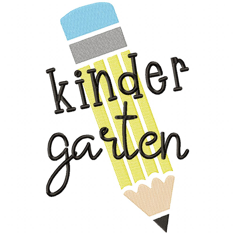Kinder Garten Pencil - Rippled Stitch