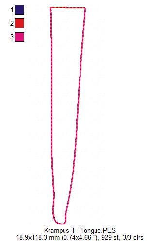 Krampus Tree Ornaments Set - ITH Project - Machine Embroidery Design