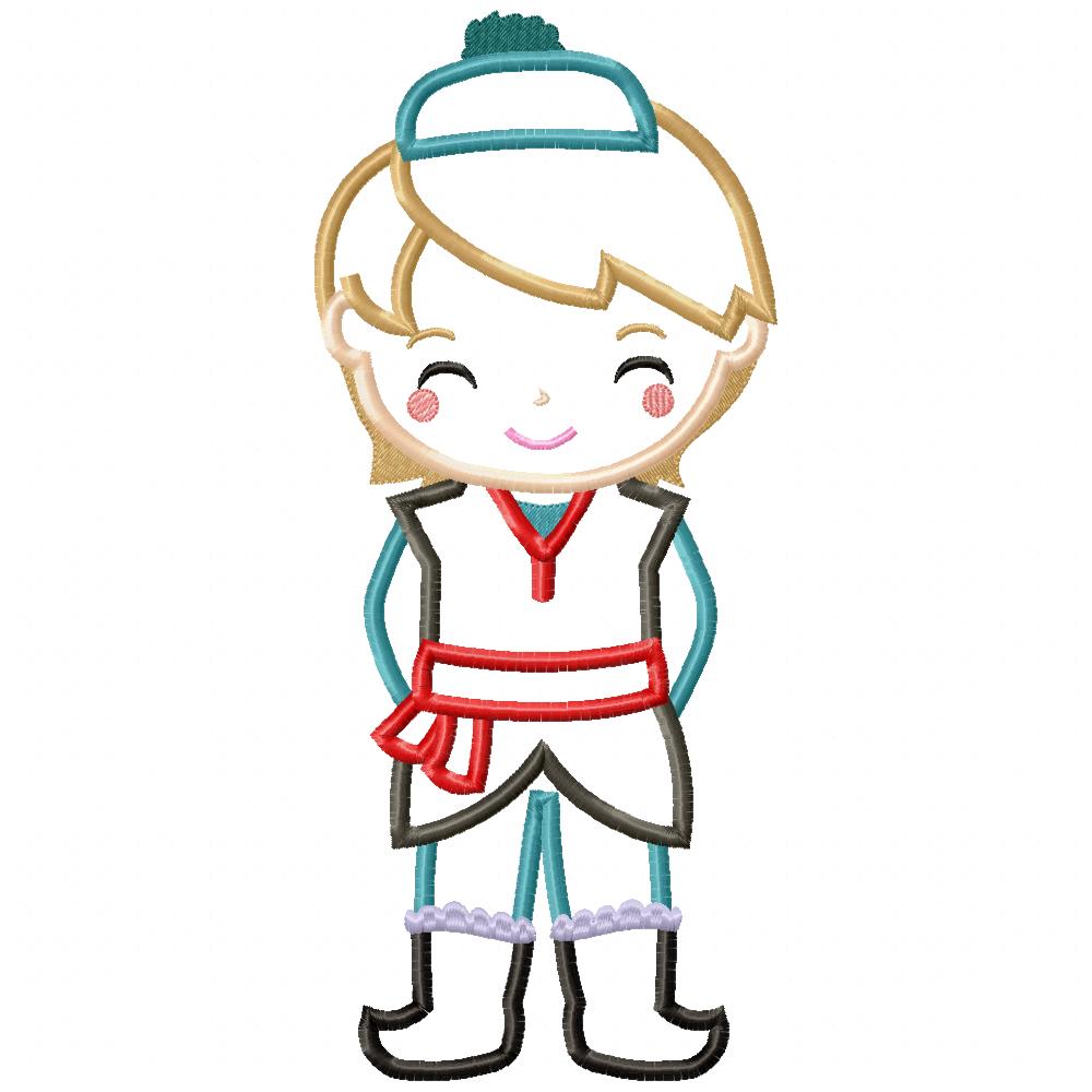 Frozen Kristoff Cute - Applique