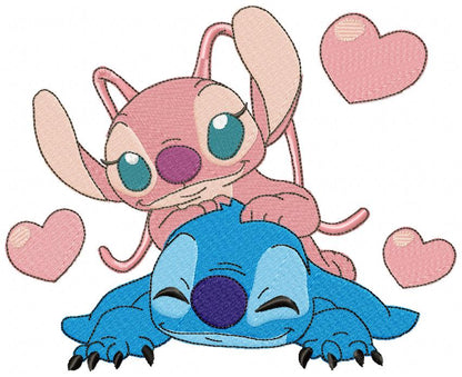 Galactic Sweethearts – Fill Stitch – Machine Embroidery Design