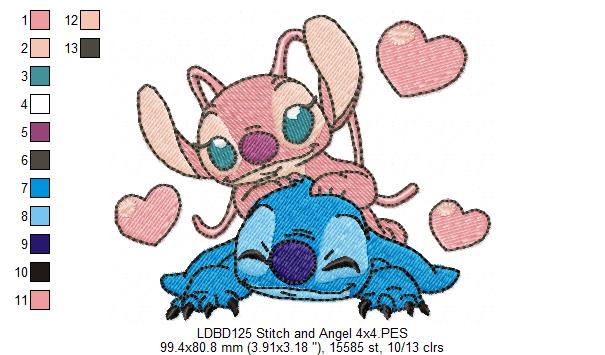 Galactic Sweethearts – Fill Stitch – Machine Embroidery Design