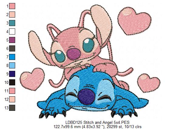 Galactic Sweethearts – Fill Stitch – Machine Embroidery Design
