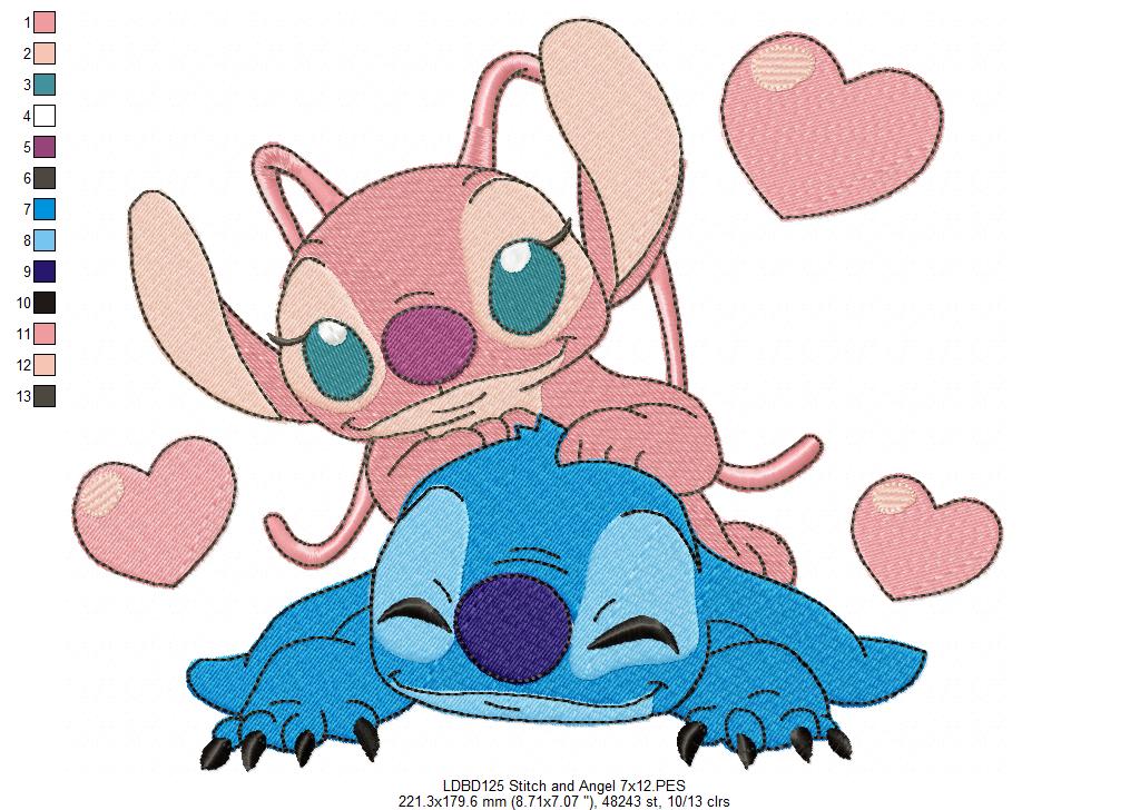 Galactic Sweethearts – Fill Stitch – Machine Embroidery Design