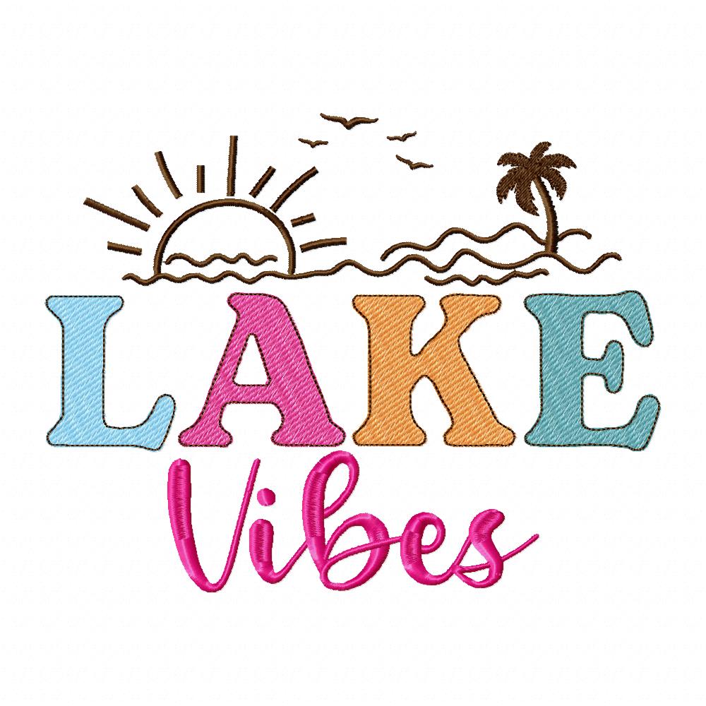 Lake Vibes - Fill Stitch - Machine Embroidery Design