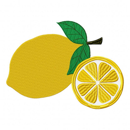 Lemons - Fill Stitch - Machine Embroidery Design