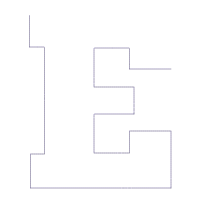 Monogram E Spider Web Letter E - Applique