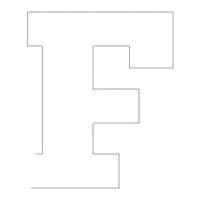 Monogram F Spider Web Letter F - Applique - Machine Embroidery Design