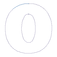 Monogram O Spider Web Letter O - Applique Machine Embroidery Design