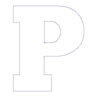 Monogram P Spider Web Letter P - Applique - Machine Embroidery Design