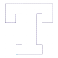 Monogram T Spider Web Letter T - Applique - Machine Embroidery Embroidery