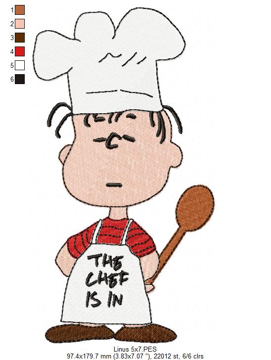 🍽️ Chef Is In Cutie – Fill Stitch – Machine Embroidery Design