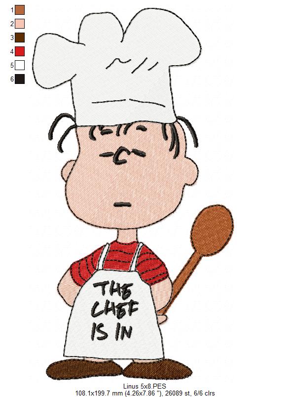 🍽️ Chef Is In Cutie – Fill Stitch – Machine Embroidery Design