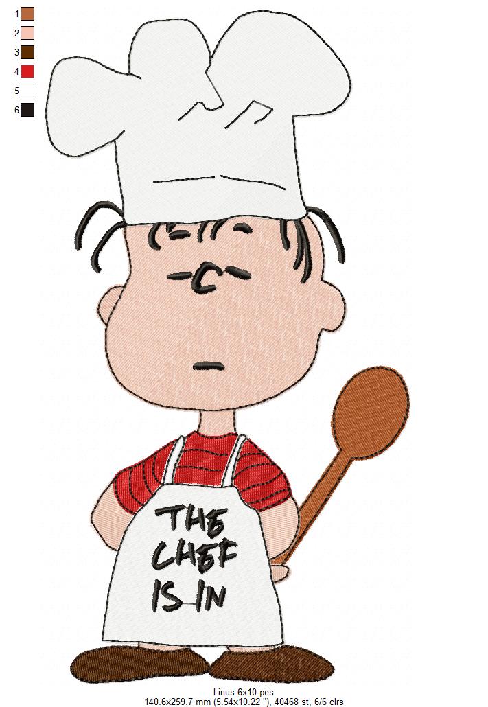 🍽️ Chef Is In Cutie – Fill Stitch – Machine Embroidery Design