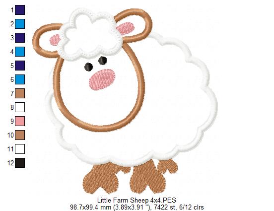Little Farm Sheep - Applique