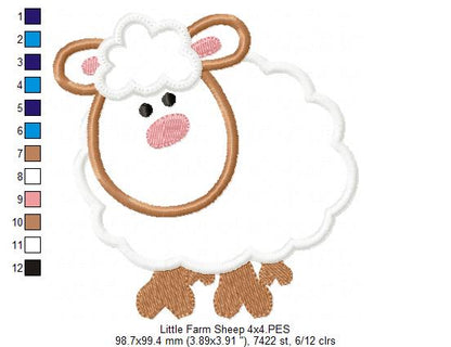 Little Farm Sheep - Applique