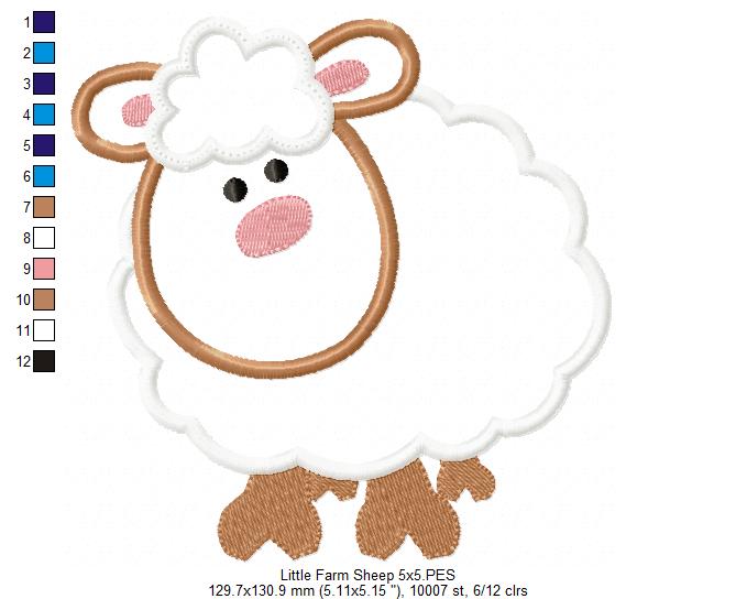 Little Farm Sheep - Applique