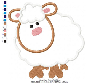 Little Farm Sheep - Applique