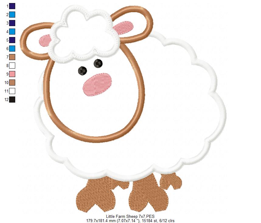 Little Farm Sheep - Applique
