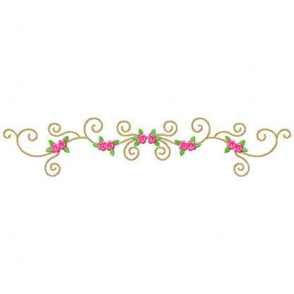 Little Flowers Branch - Fill Stitch - Machine Embroidery Design