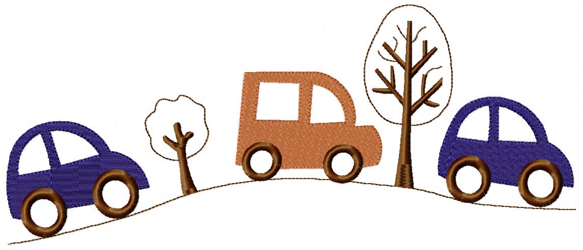 Little Road Trip - Fill Stitch - Machine Embroidery Design
