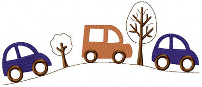 Little Road Trip - Fill Stitch - Machine Embroidery Design