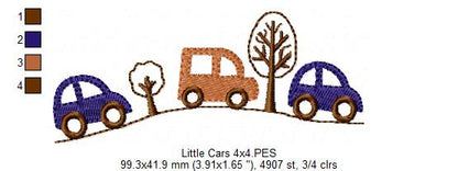 Little Road Trip - Fill Stitch - Machine Embroidery Design