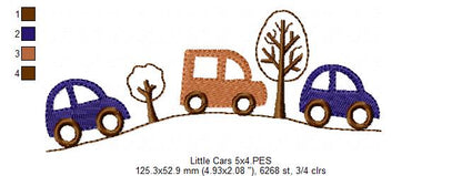 Little Road Trip - Fill Stitch - Machine Embroidery Design
