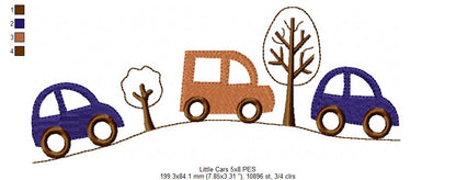 Little Road Trip - Fill Stitch - Machine Embroidery Design