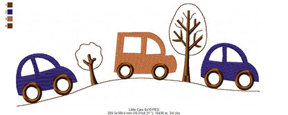 Little Road Trip - Fill Stitch - Machine Embroidery Design