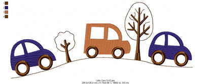 Little Road Trip - Fill Stitch - Machine Embroidery Design