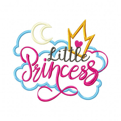 Little Princess - Applique - Machine Embroidery Design