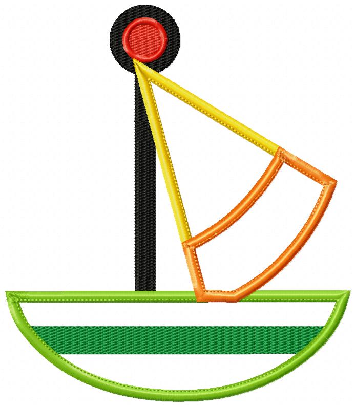 Sweet Nautical Boats Appliqué Bundle – Appliqué – Machine Embroidery Design