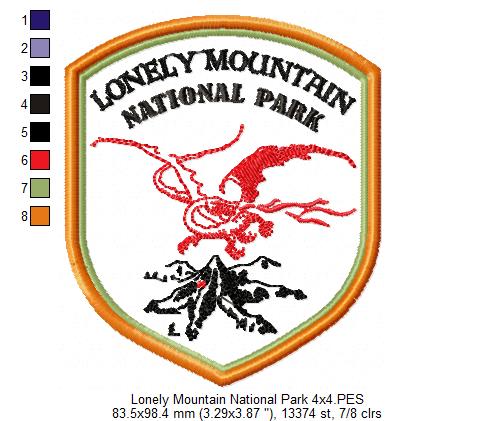 Lonely Mountain National Park - Applique