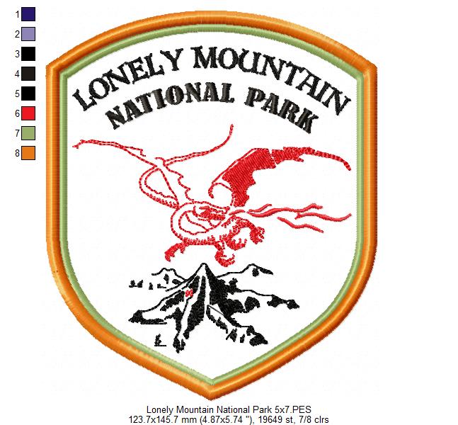 Lonely Mountain National Park - Applique
