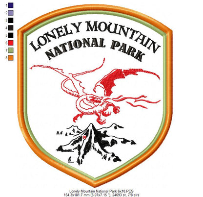 Lonely Mountain National Park - Applique